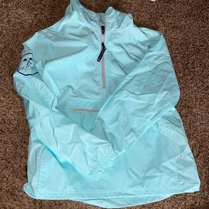 Blue windbreaker